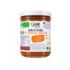 Crème de féverole chocolat noir orange confite