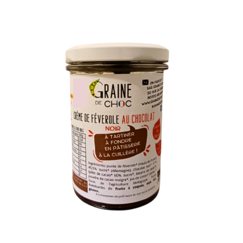 crème de féverole chocolat noir BIO