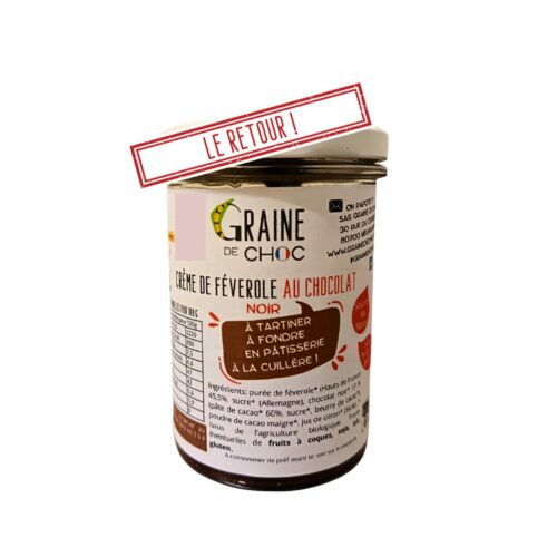 Crème de féverole chocolat noir