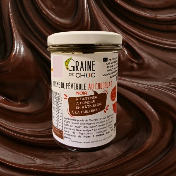 Crème de féverole chocolat noir