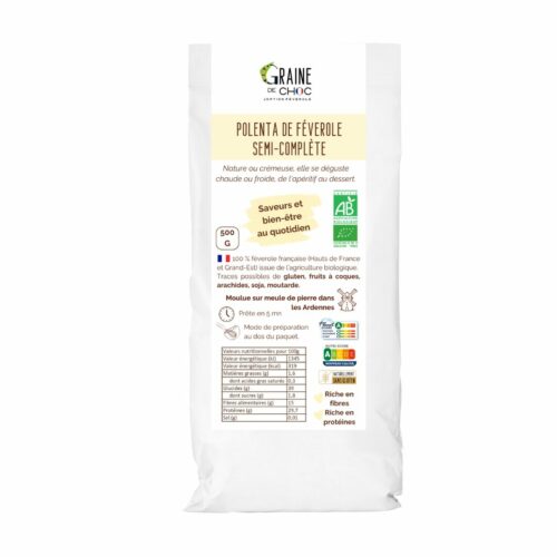 Polenta de féverole semi-complète Bio Polenta de féverole semi-complète Bio