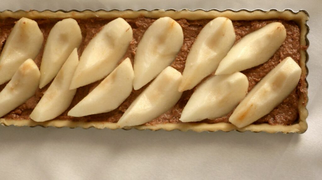 Tarte poire cacahuète riche en fibres et protéines Tarte poire cacahuète riche en fibres et protéines
