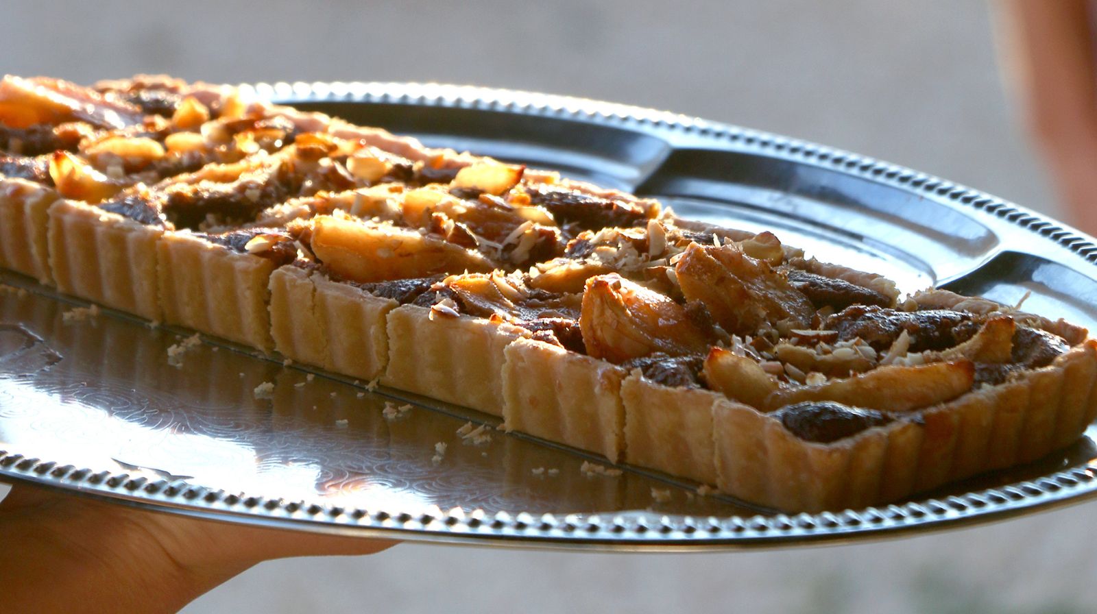 Tarte poire cacahuète riche en fibres et protéines