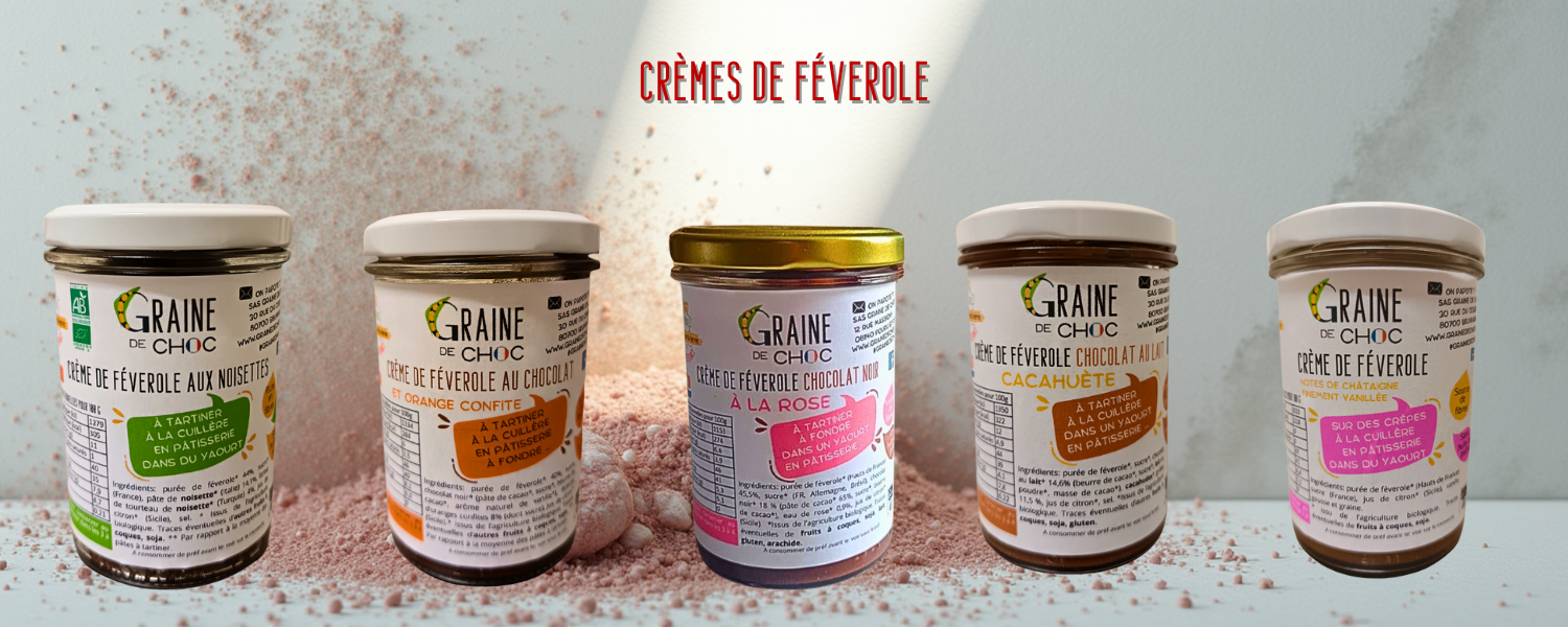 Crème de féverole : des tartinades sucrées saines et gourmandes, Bio et végétales.