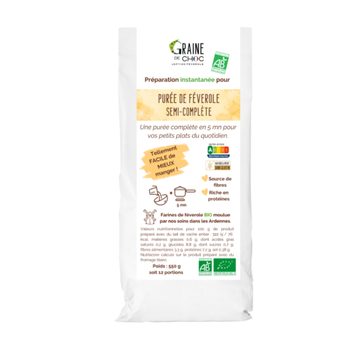 Préparation instantanée pour Purée de féverole semi complète