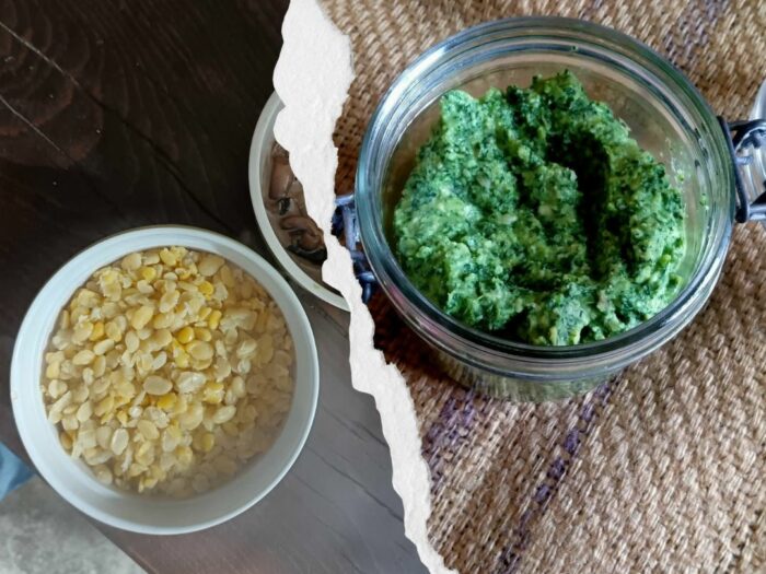 Féveroles au pesto vert