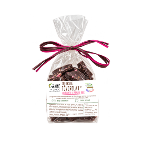 Coeurs de Féverolat aux pralines roses, féverole